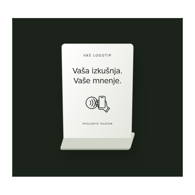 Stojalo za ocene na Googlu — oblikovni predlog