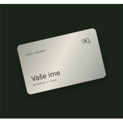 Kovinska NFC-vizitka — oblikovni predlog
